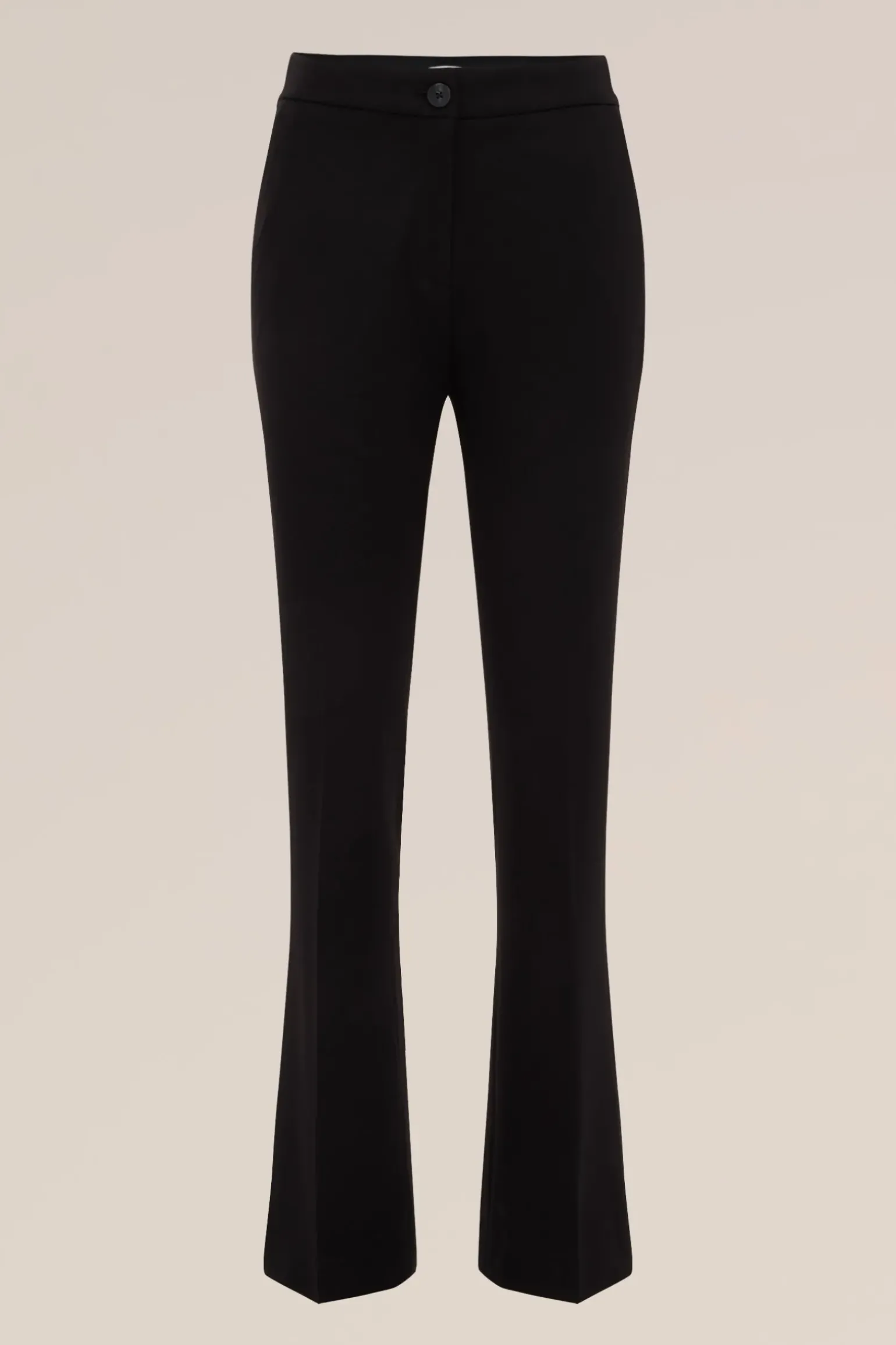 Slim fit flared pantalon met stretch