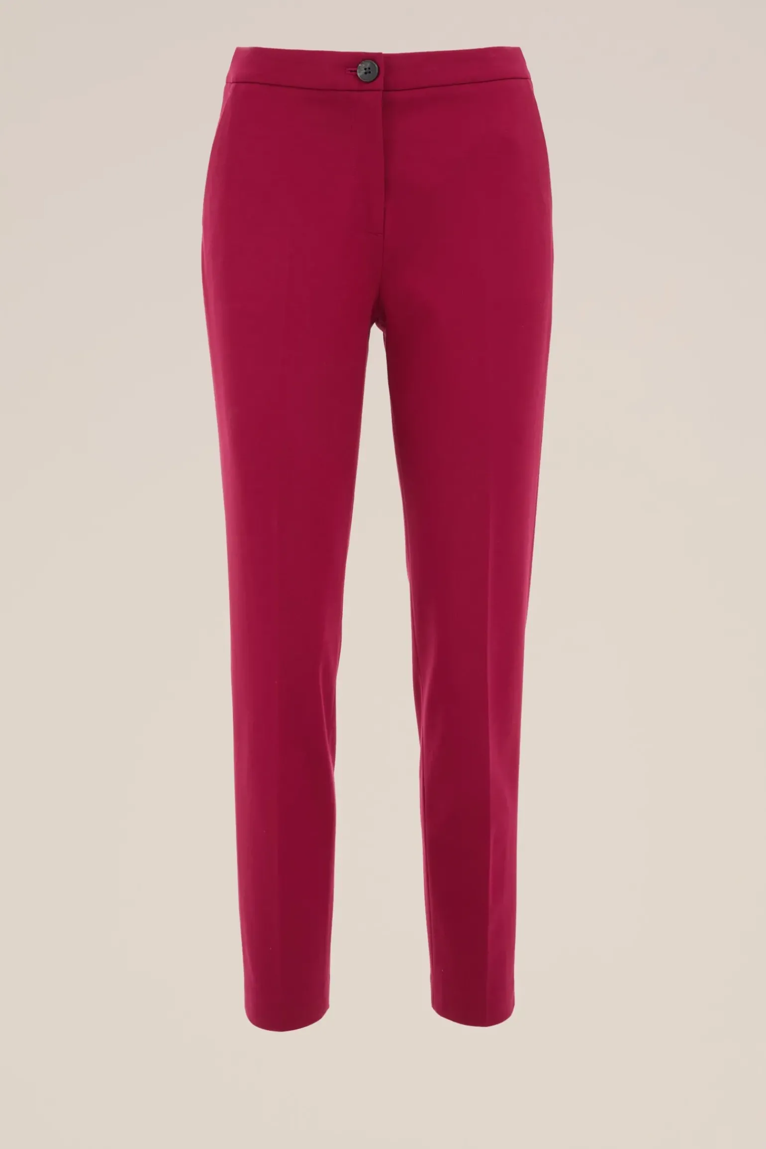 slim fit jersey pantalon met stretch
