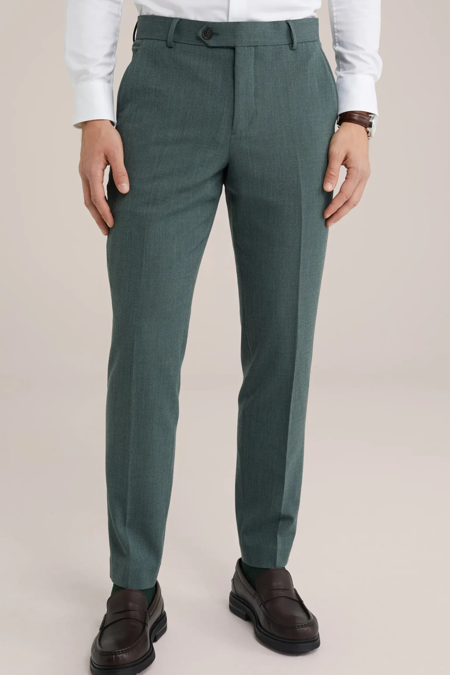 slim fit pantalon