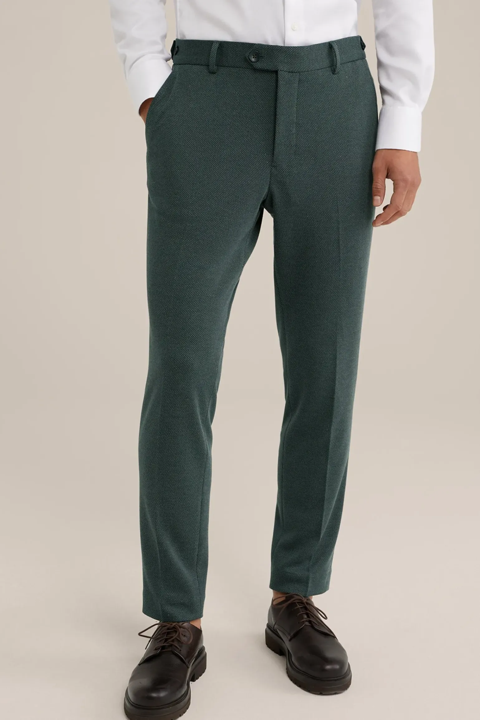slim fit pantalon met stretch