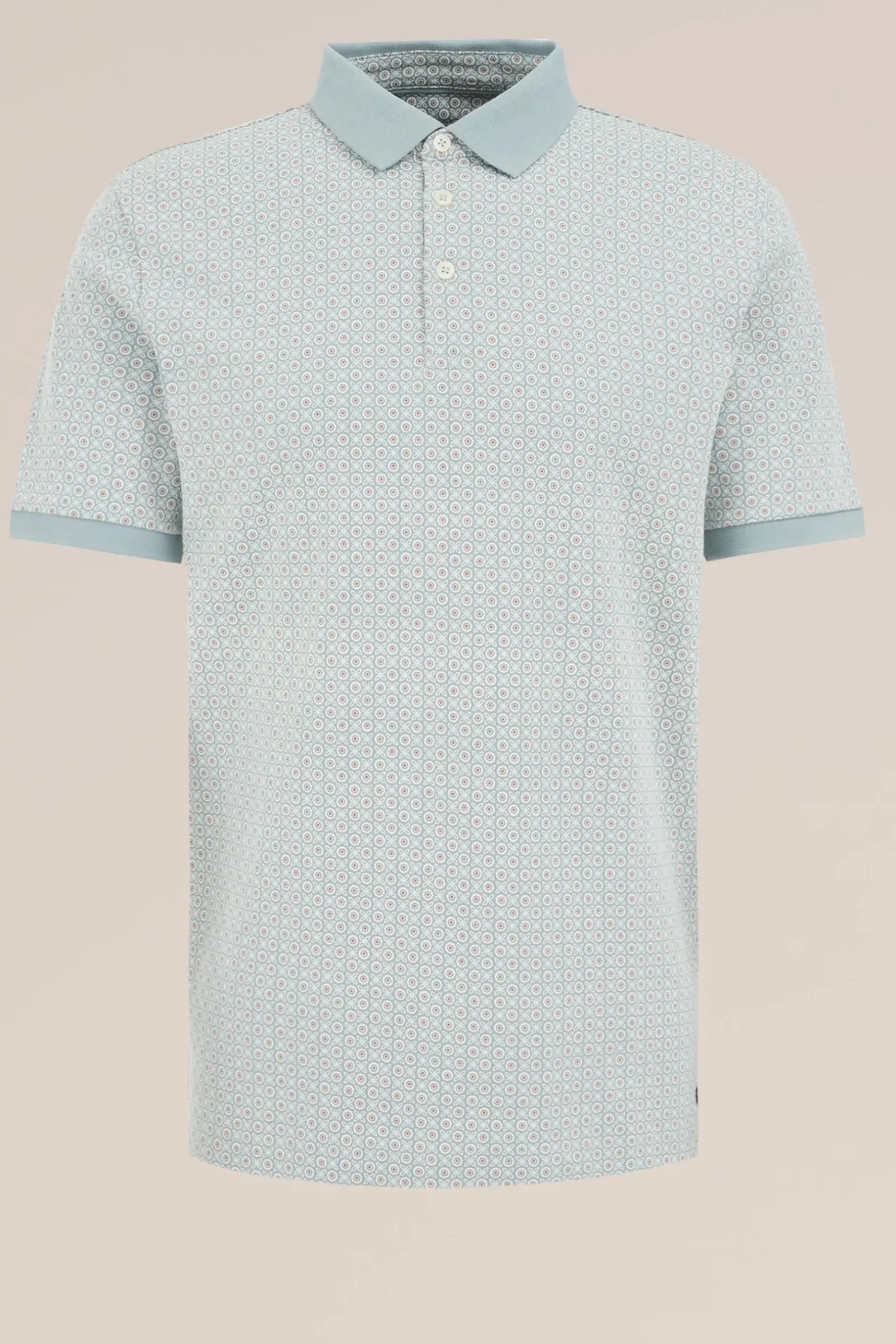 slim fit polo met dessin