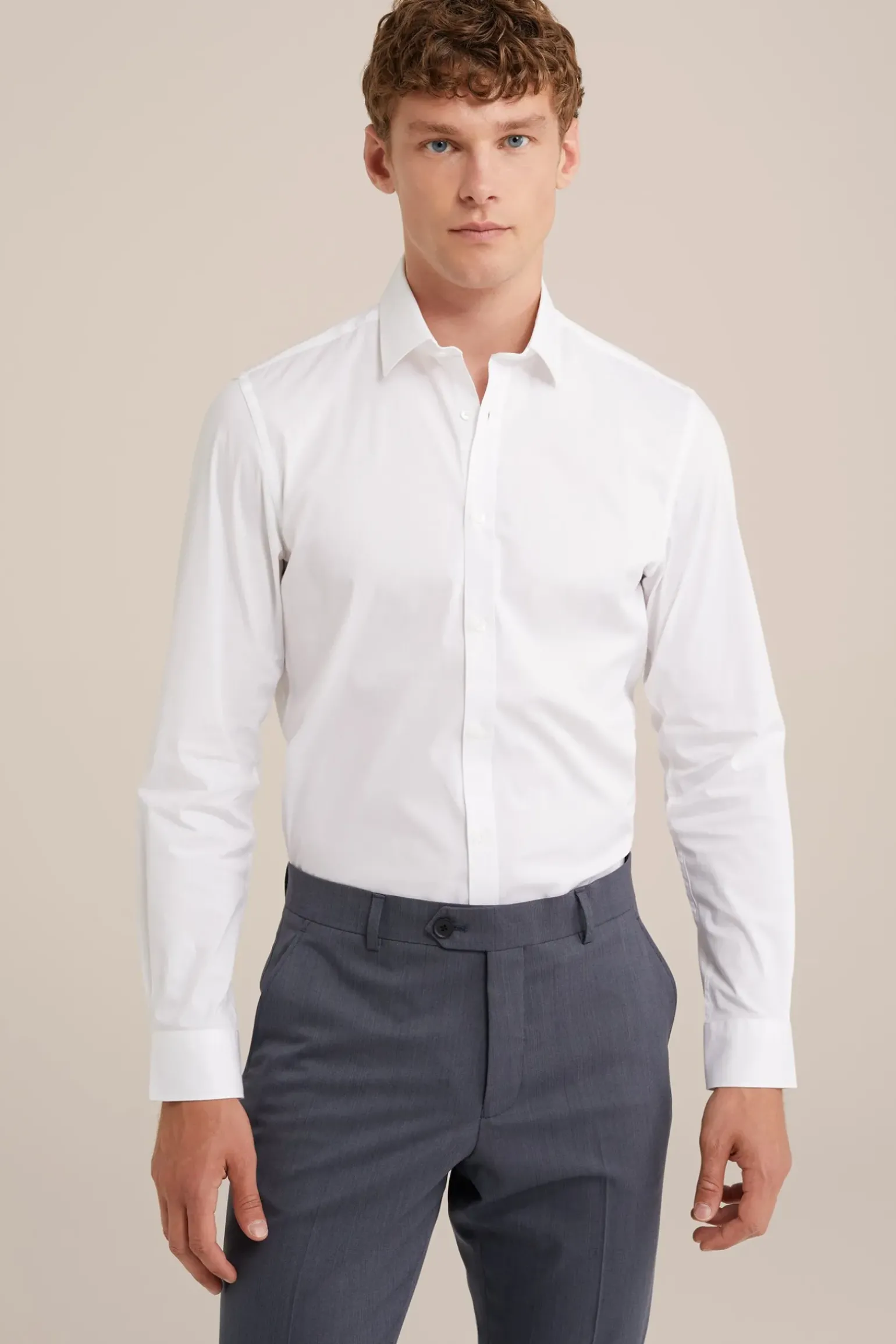 tall fit anti-odour overhemd met stretch