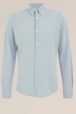 Tall fit overhemd van piqu&eacute;jersey