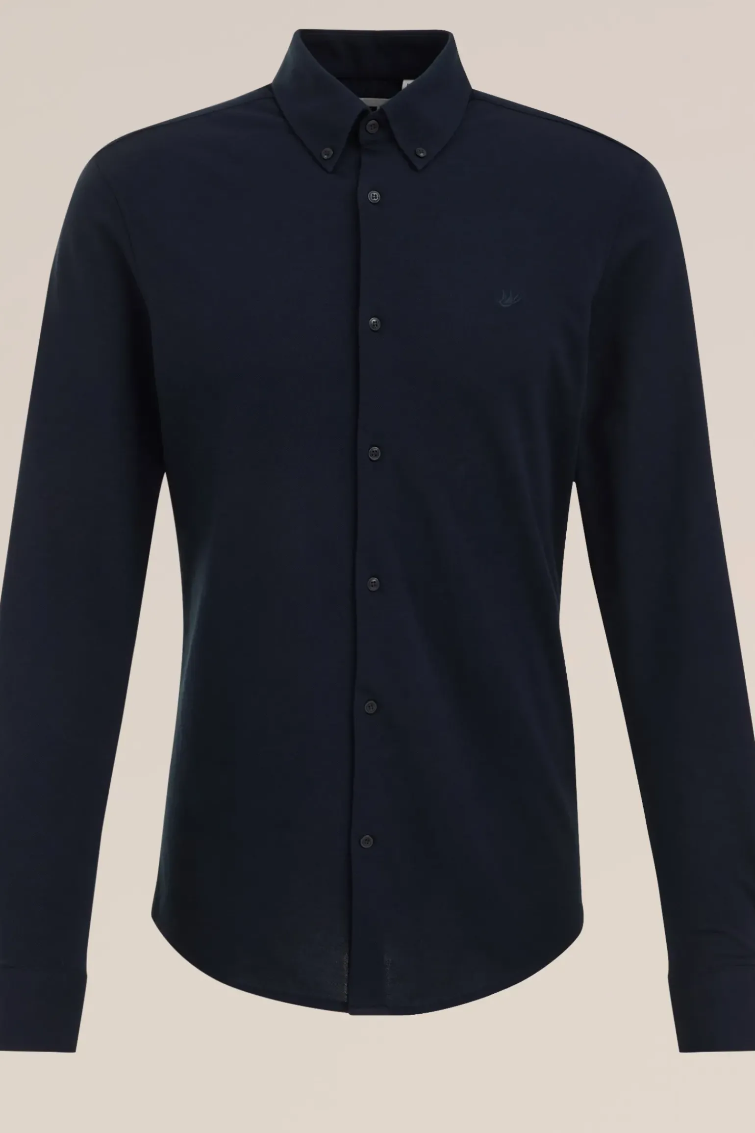 tall fit overhemd van piquéjersey