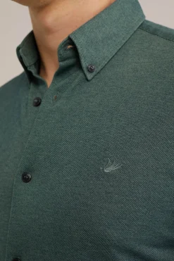 Tall fit overhemd van piquéjersey