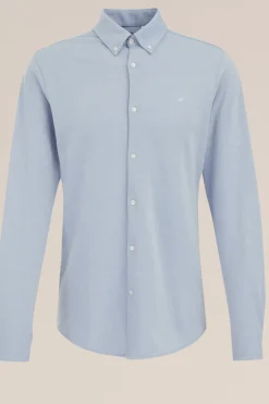 tall fit overhemd van piquéjersey