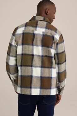 Tall fit overshirt met ruit