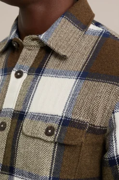Tall fit overshirt met ruit