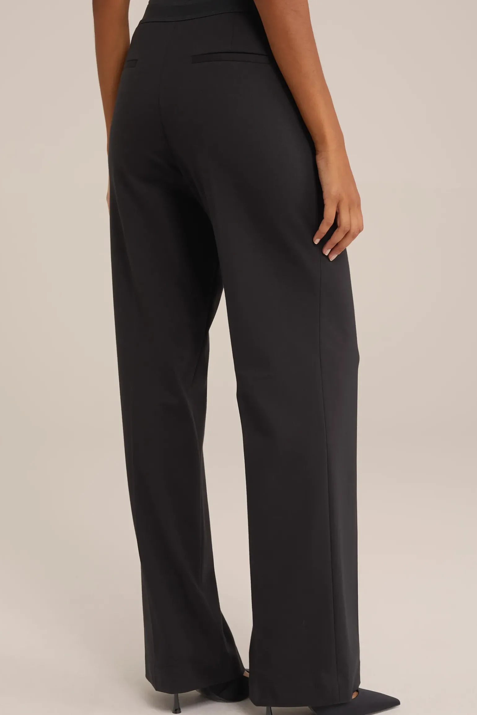 tall fit wide leg broek