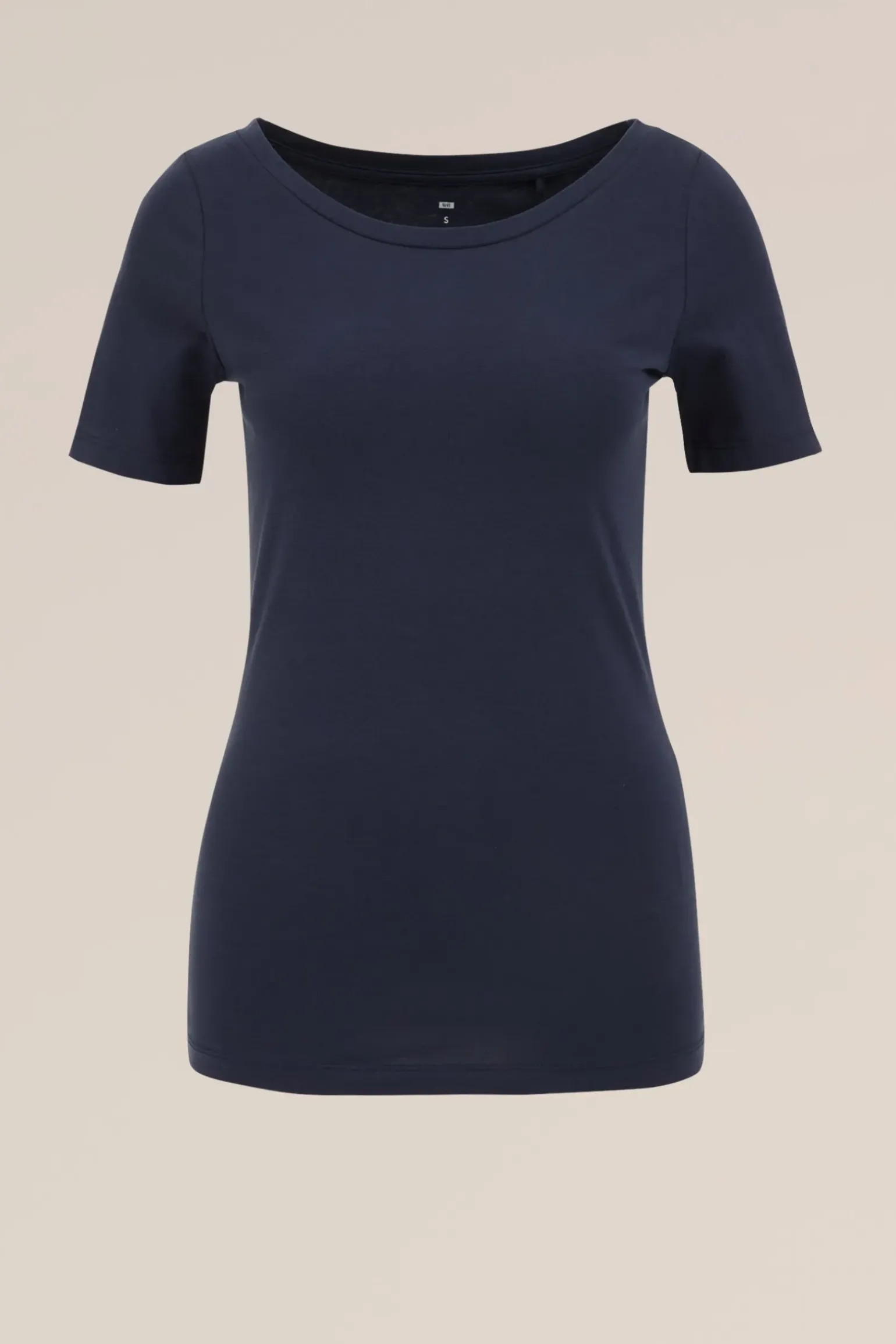 T-shirt met boothals