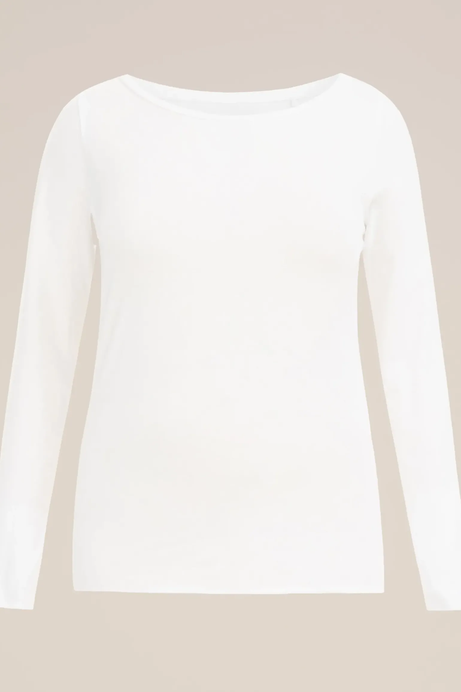 T-shirt met boothals- Curve