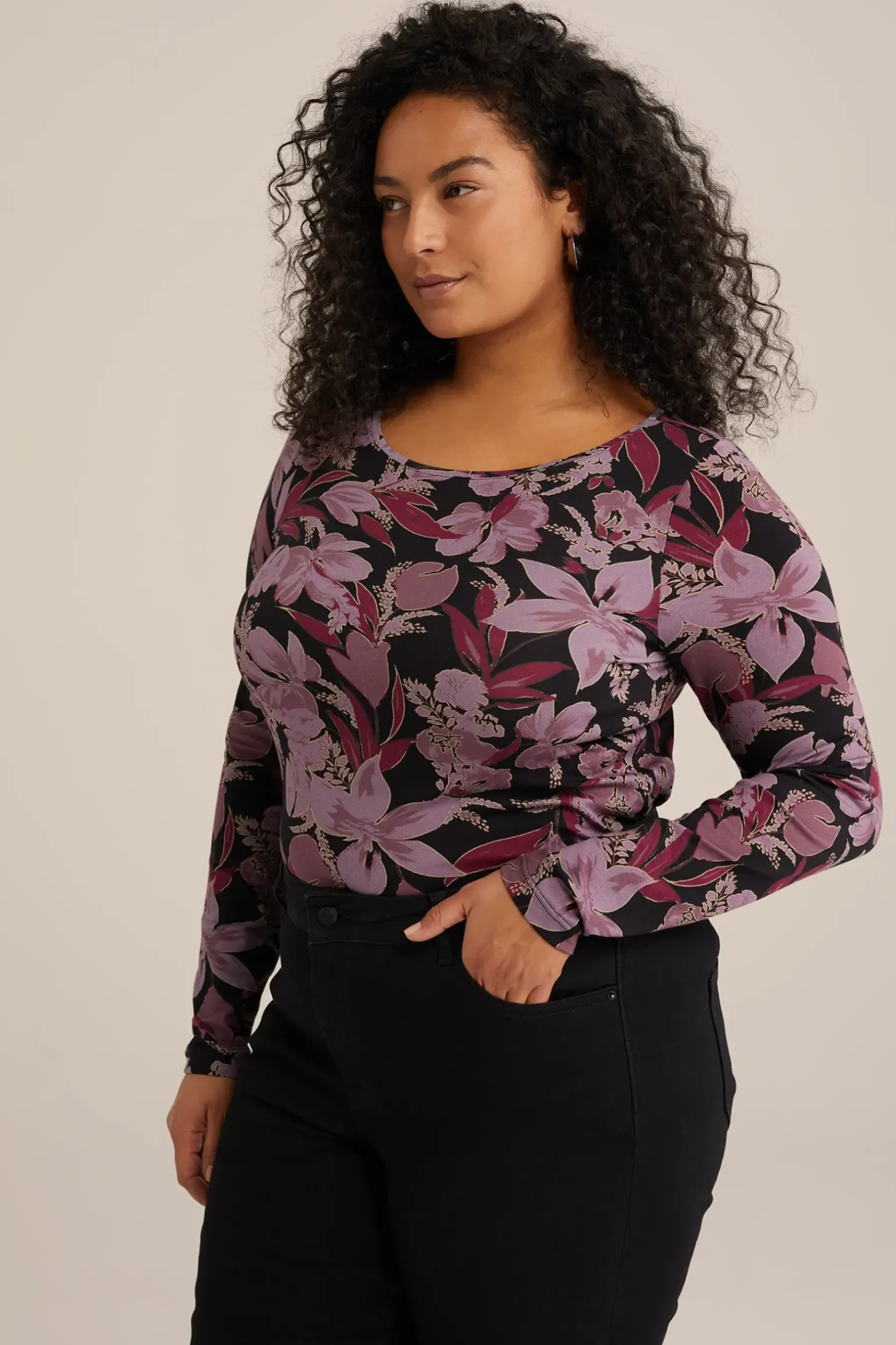 T-shirt met dessin - Curve