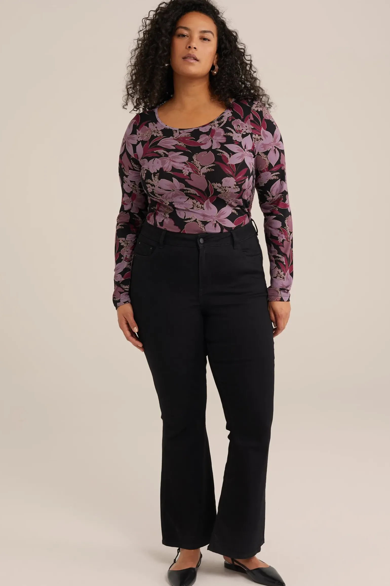 T-shirt met dessin - Curve