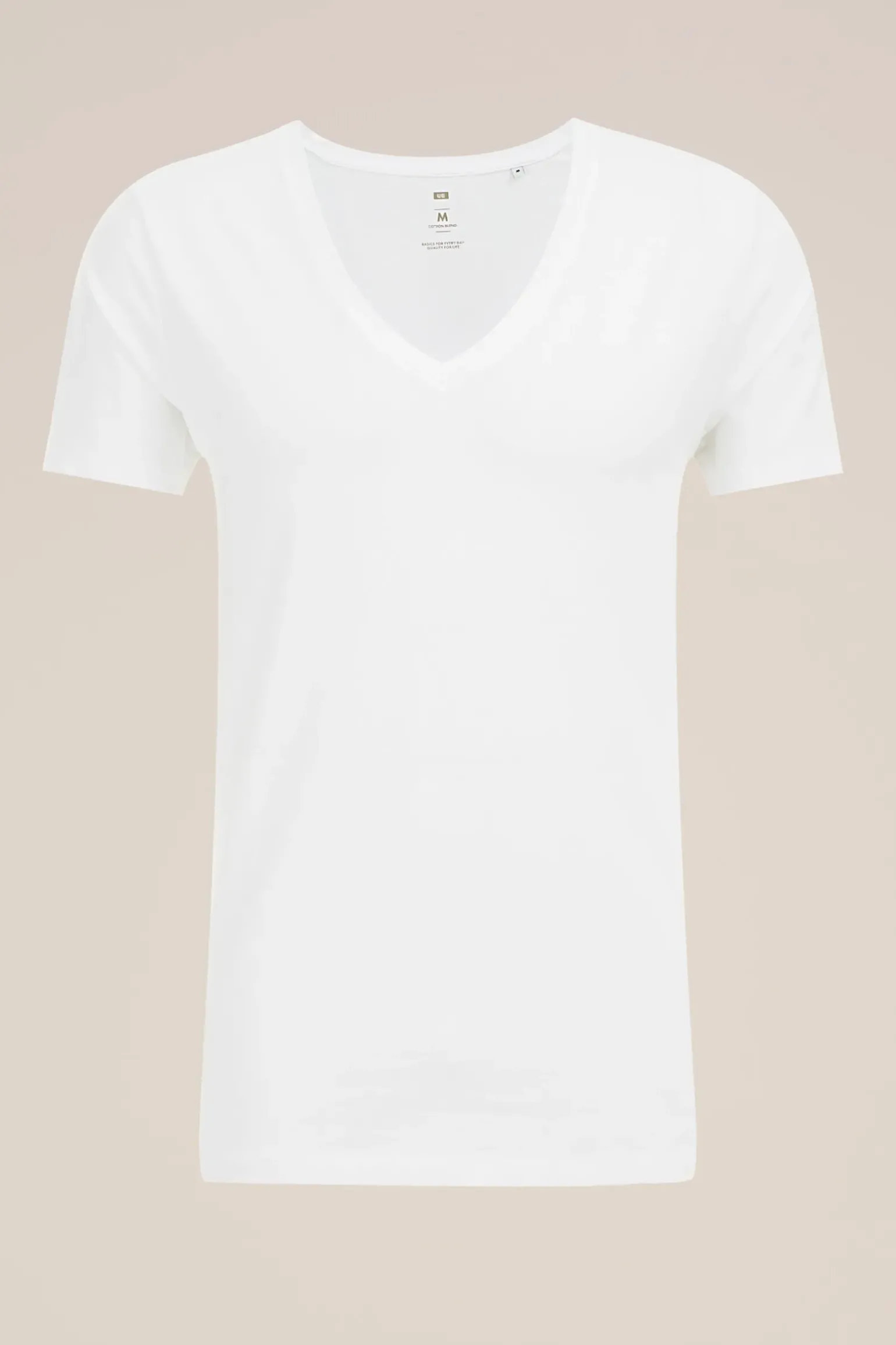 T-shirt met diepe V-hals