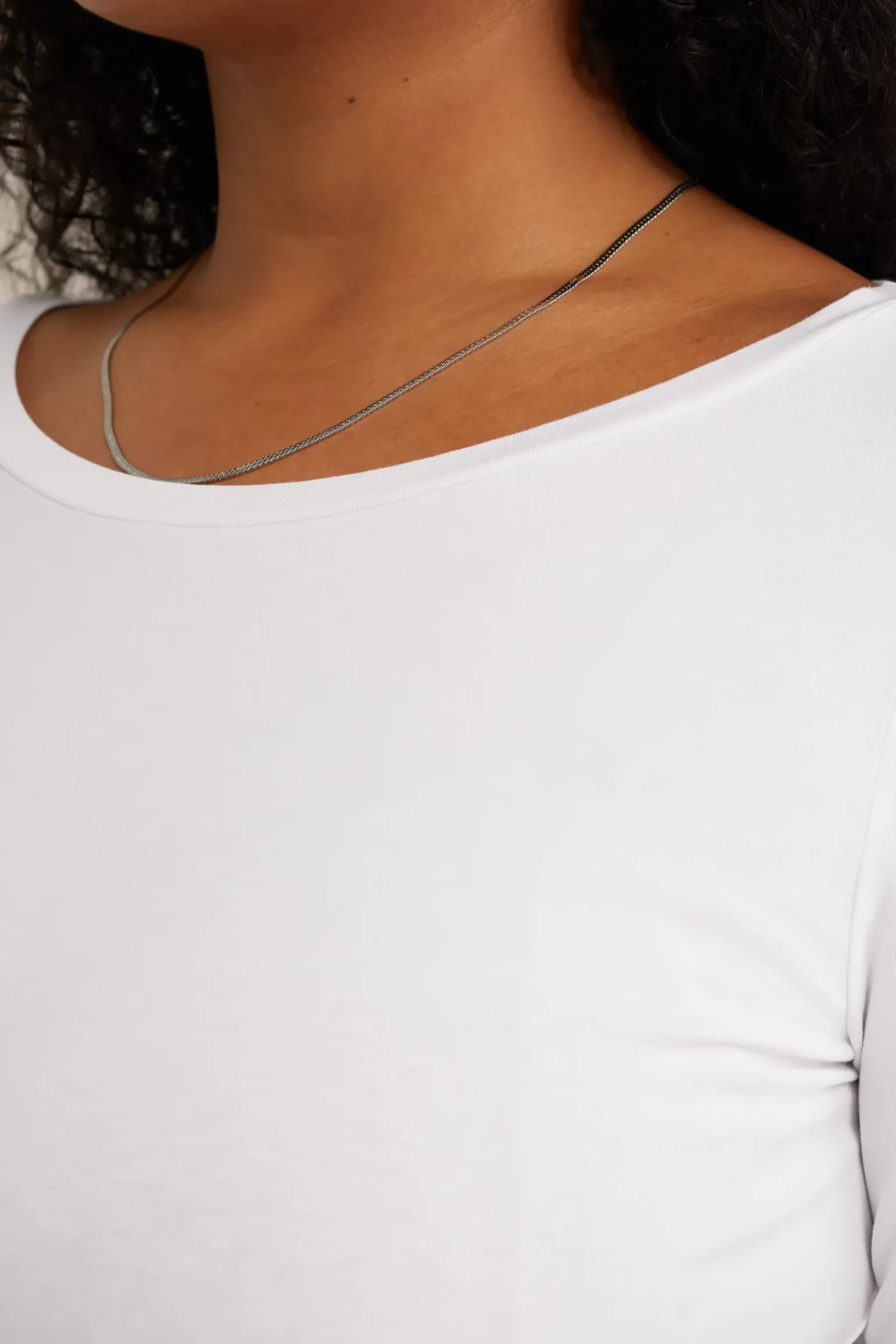 T-shirt met driekwart mouwen - Curve