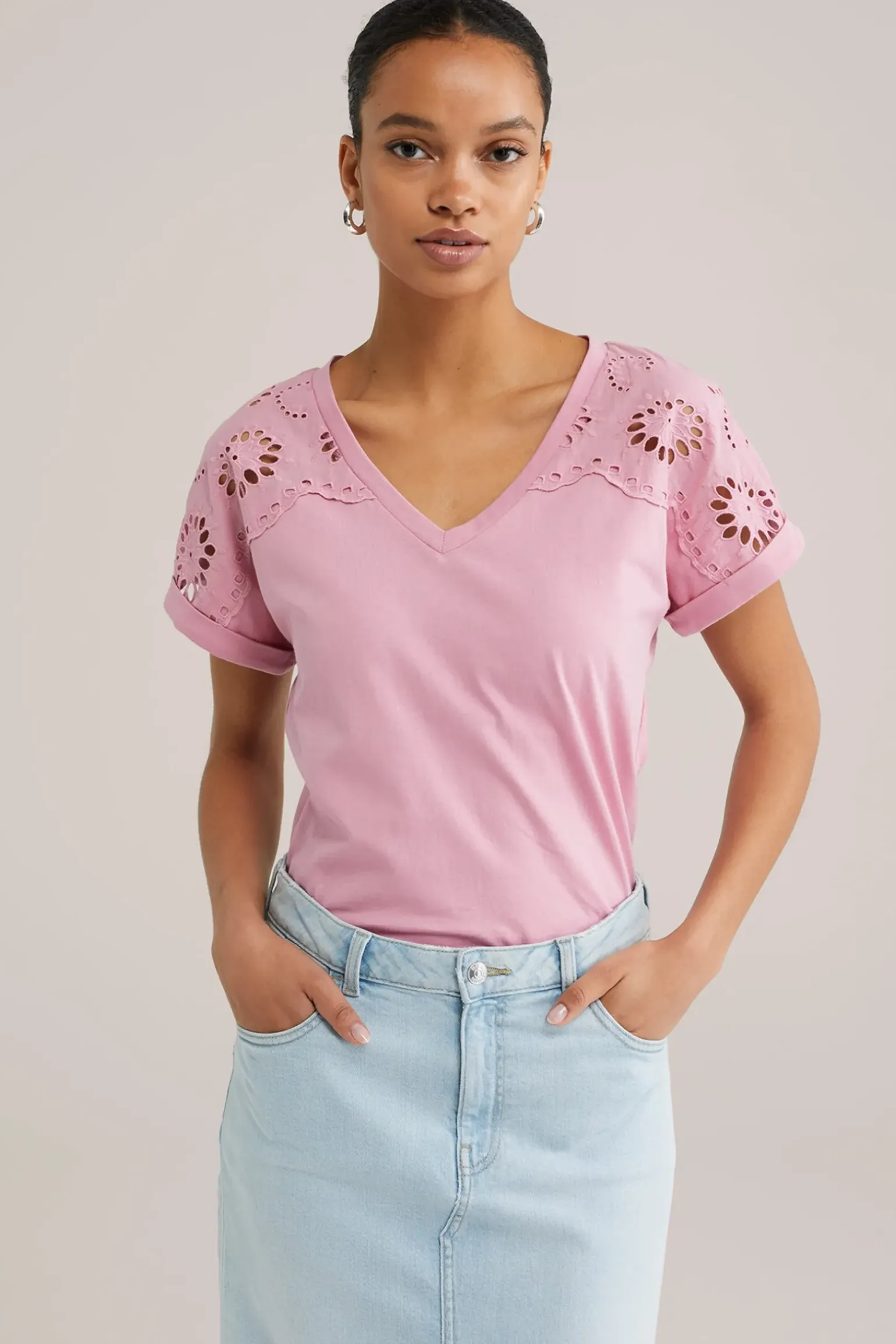 T-shirt met embroidery