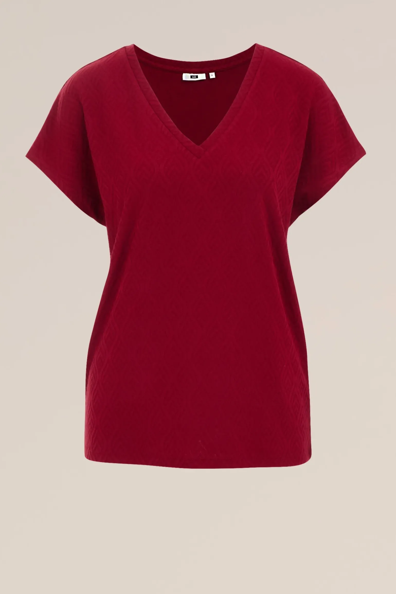 T-shirt met jacquard-dessin