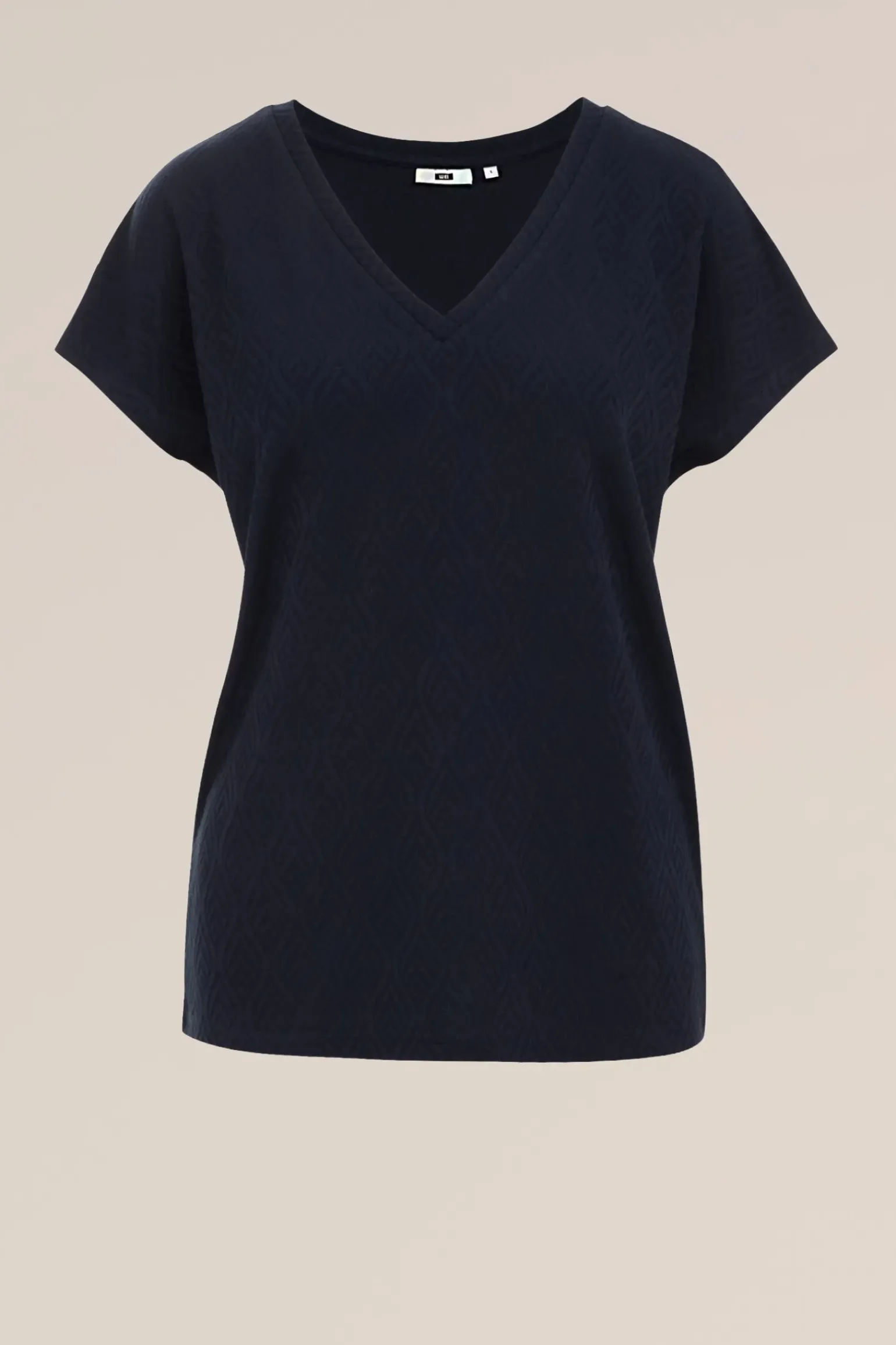 T-shirt met jacquard-dessin