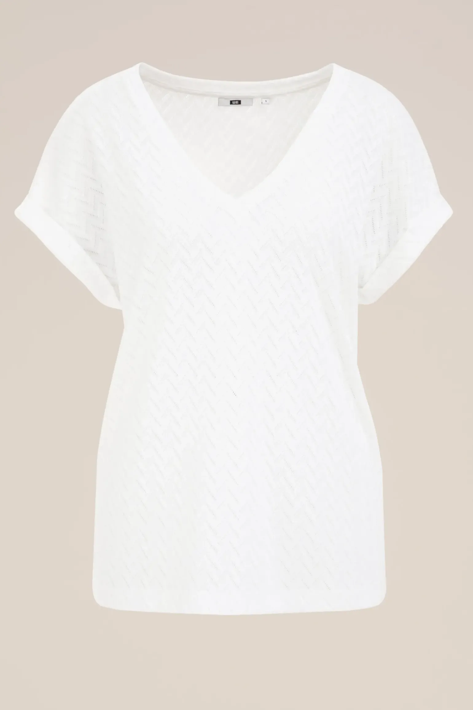 T-shirt met opengewerkt dessin