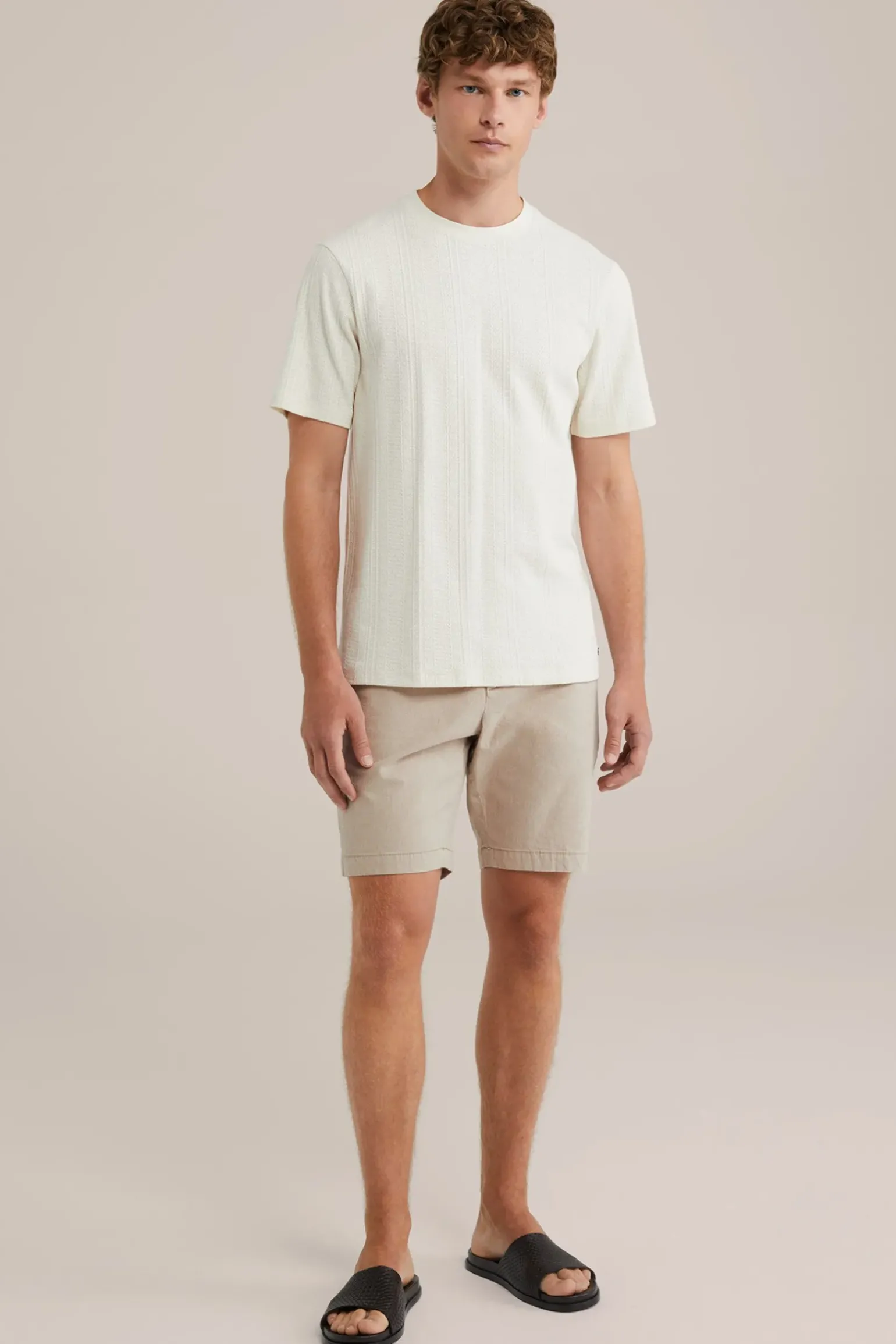 T-shirt met structuur