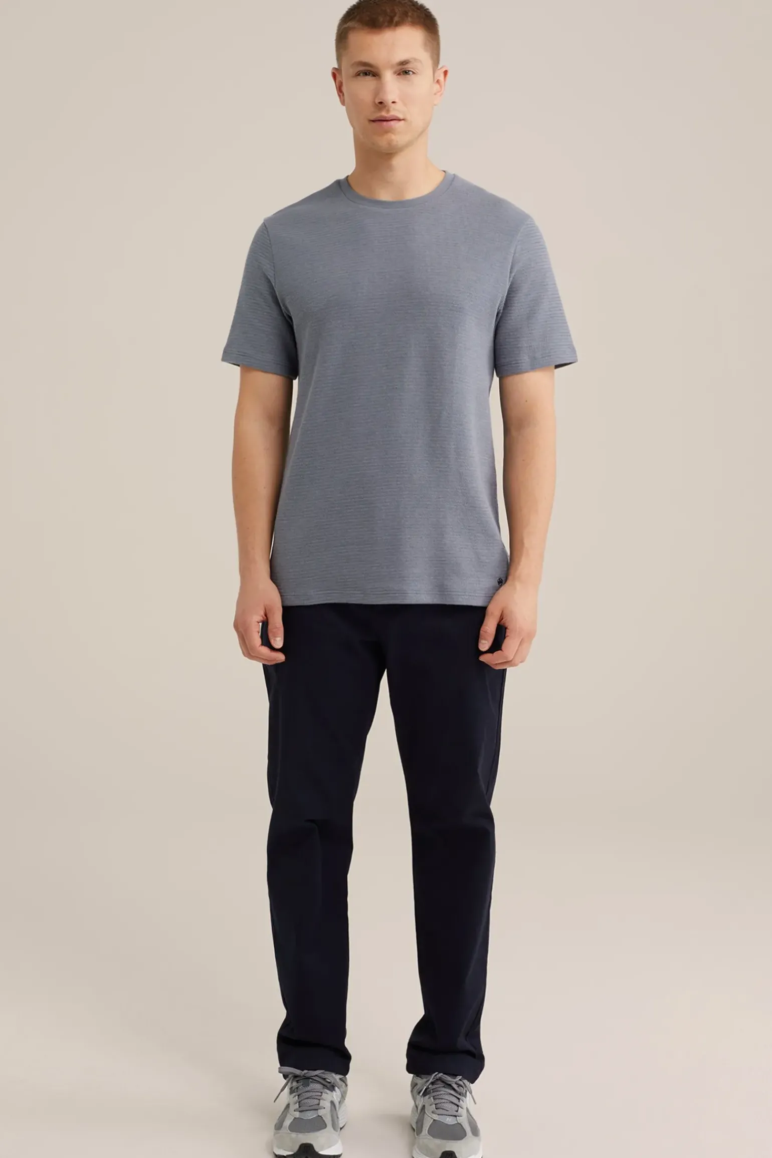 T-shirt met structuur