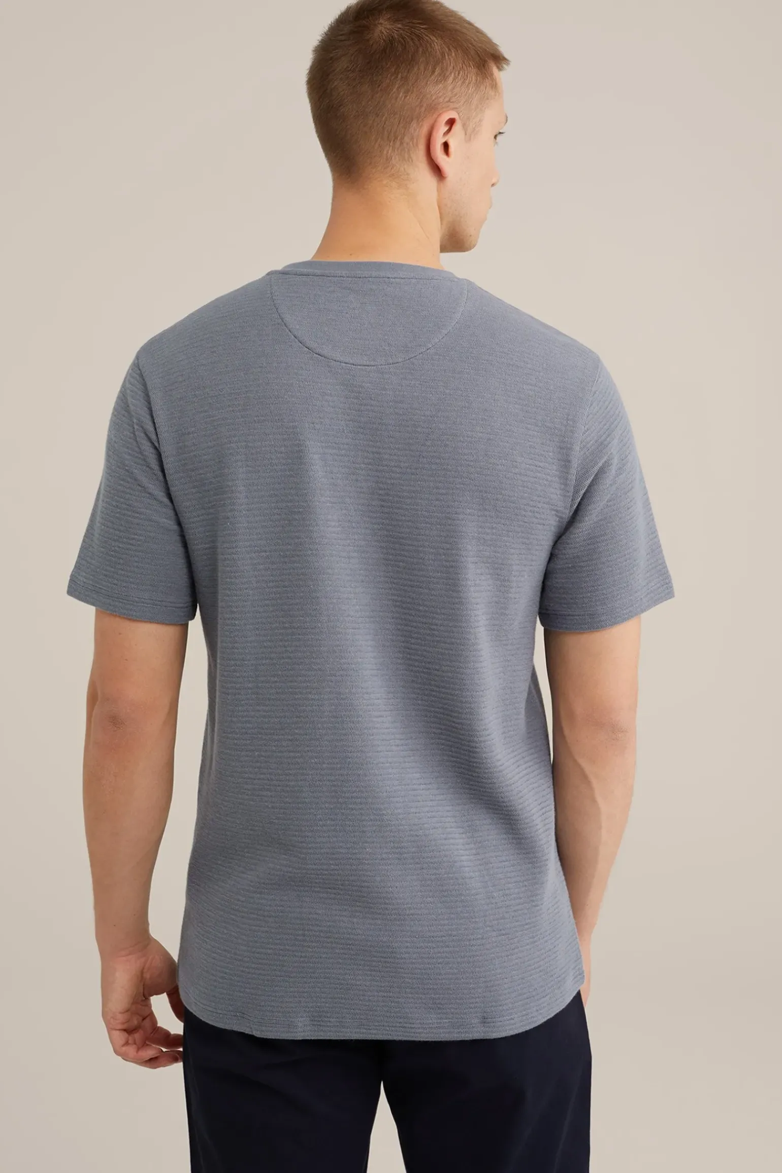 T-shirt met structuur