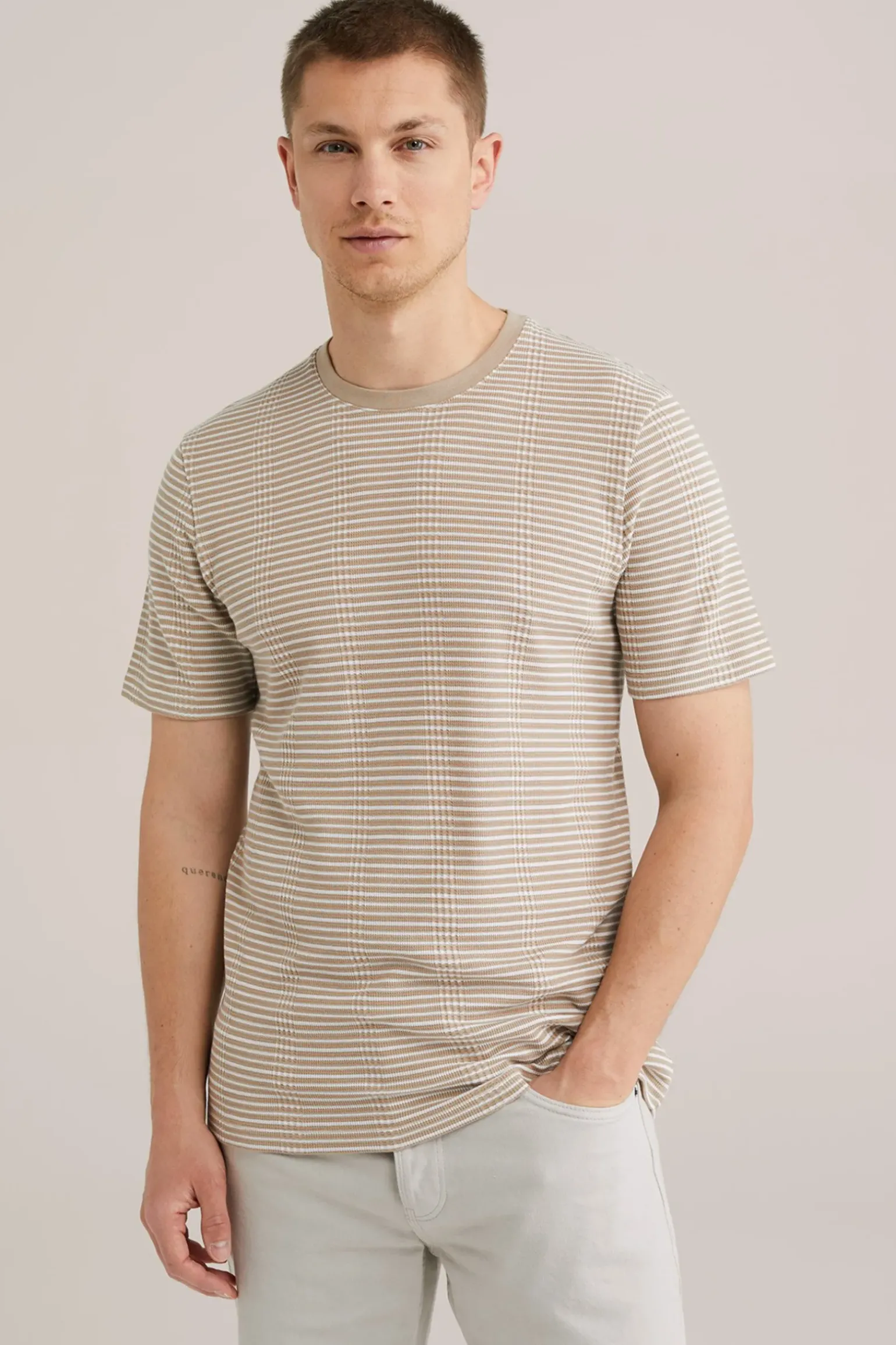 T-shirt met structuur