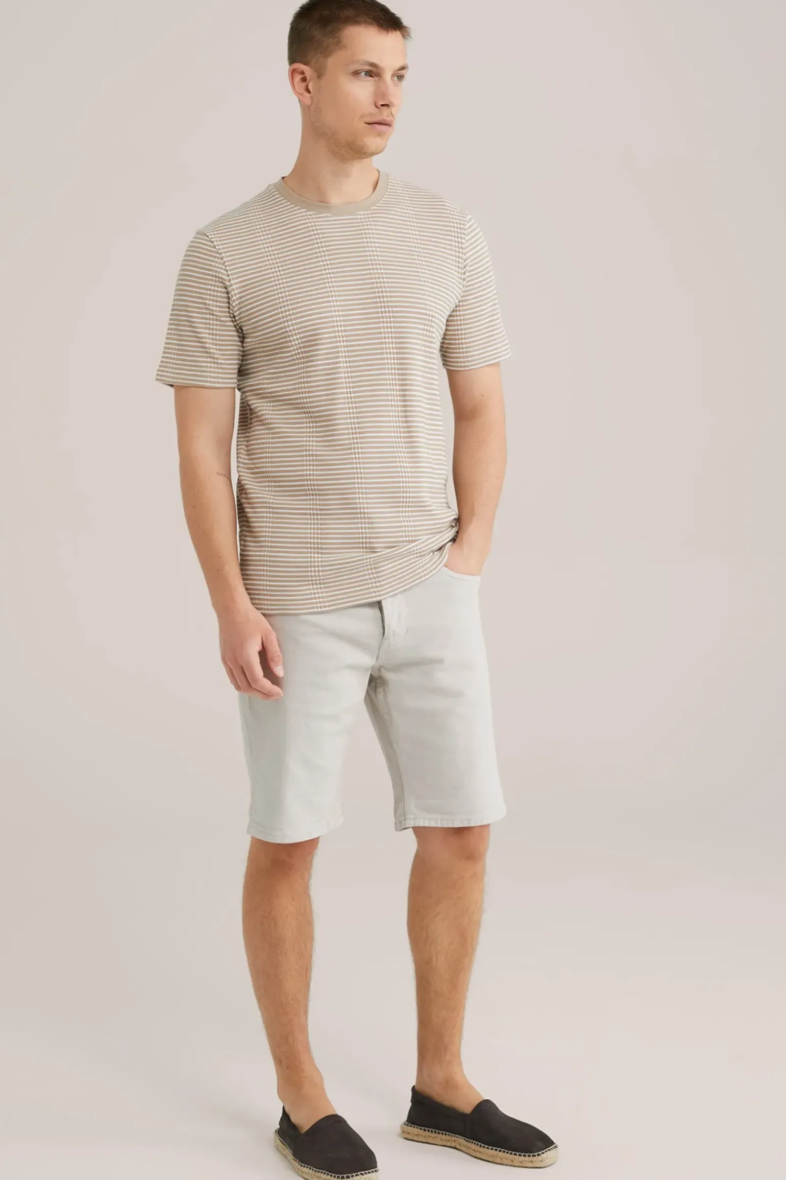 T-shirt met structuur