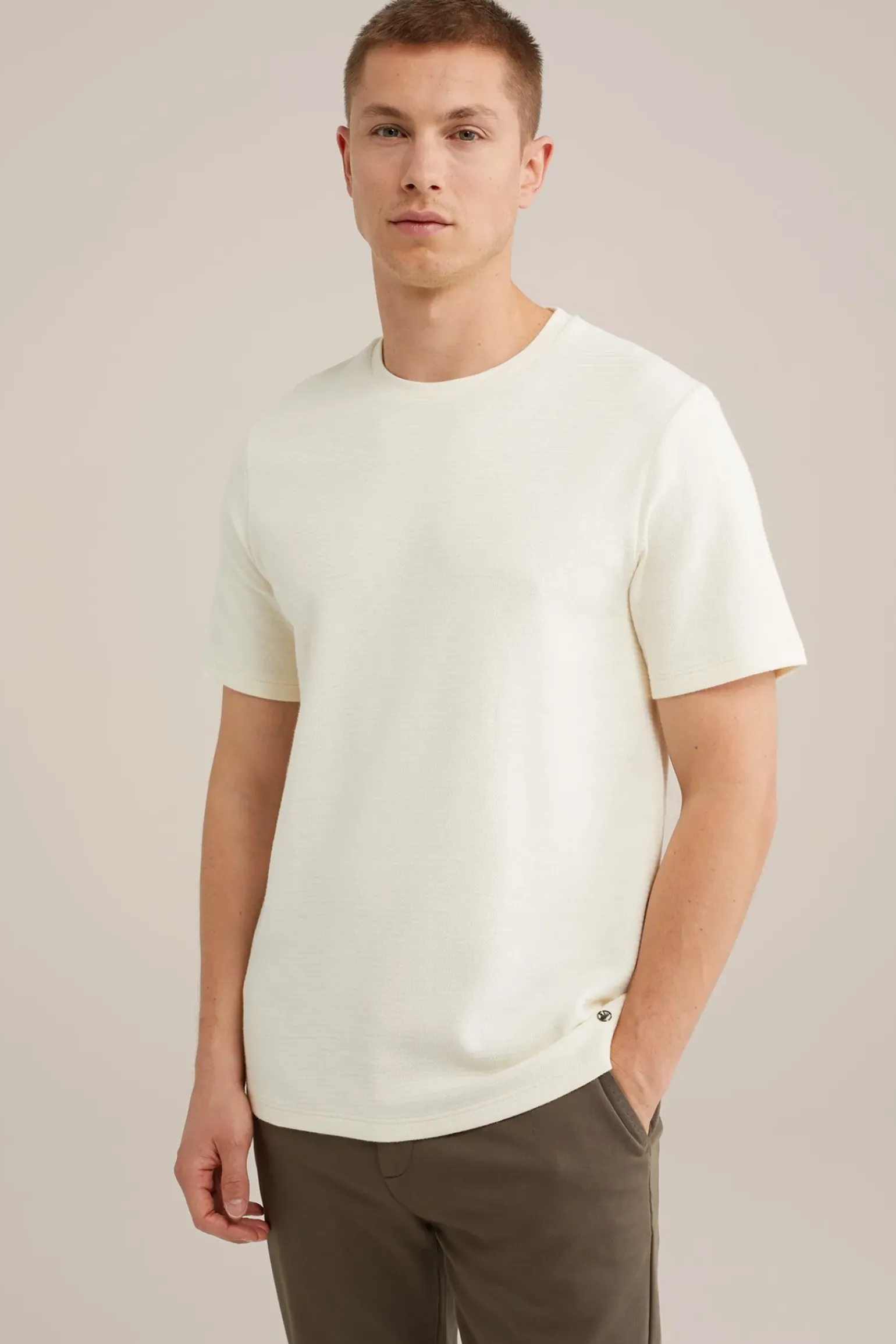 T-shirt met structuur