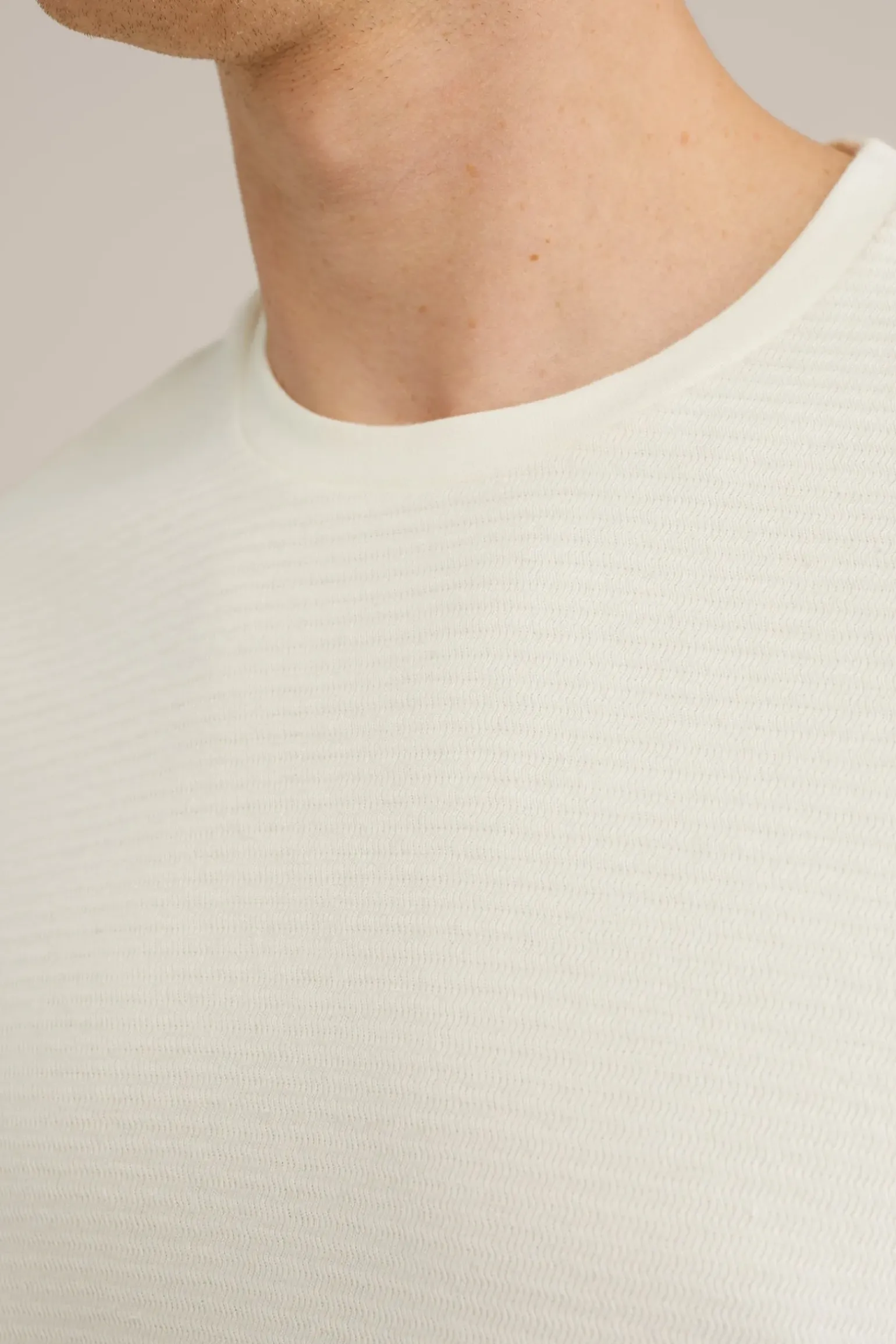 T-shirt met structuur
