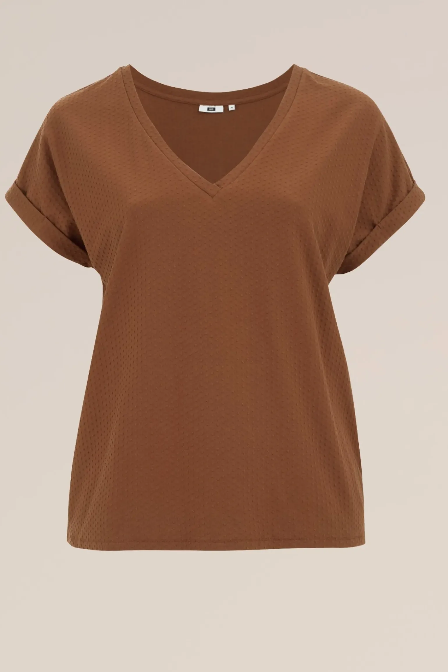 T-shirt met structuur - Curve