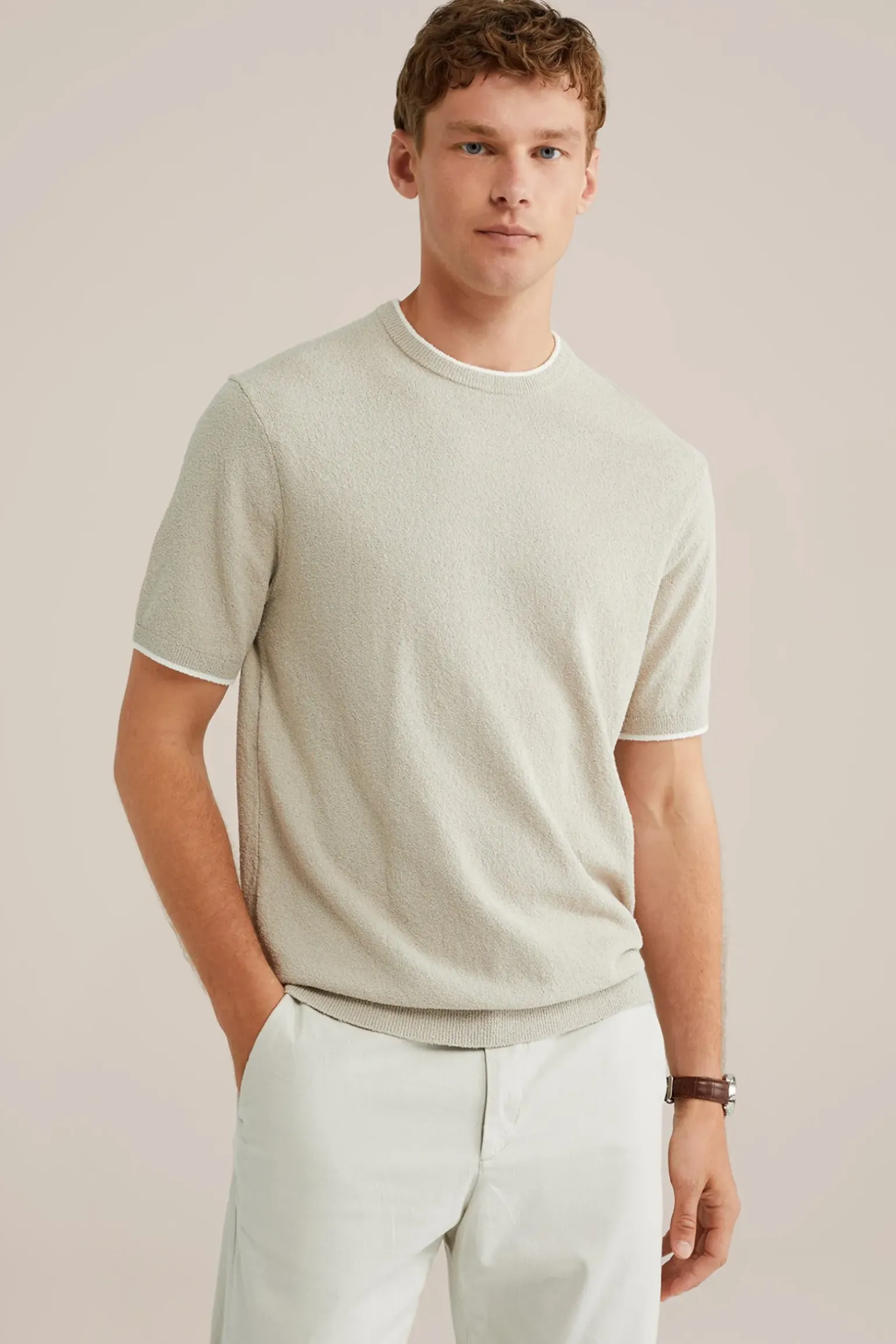 T-shirt van badstof