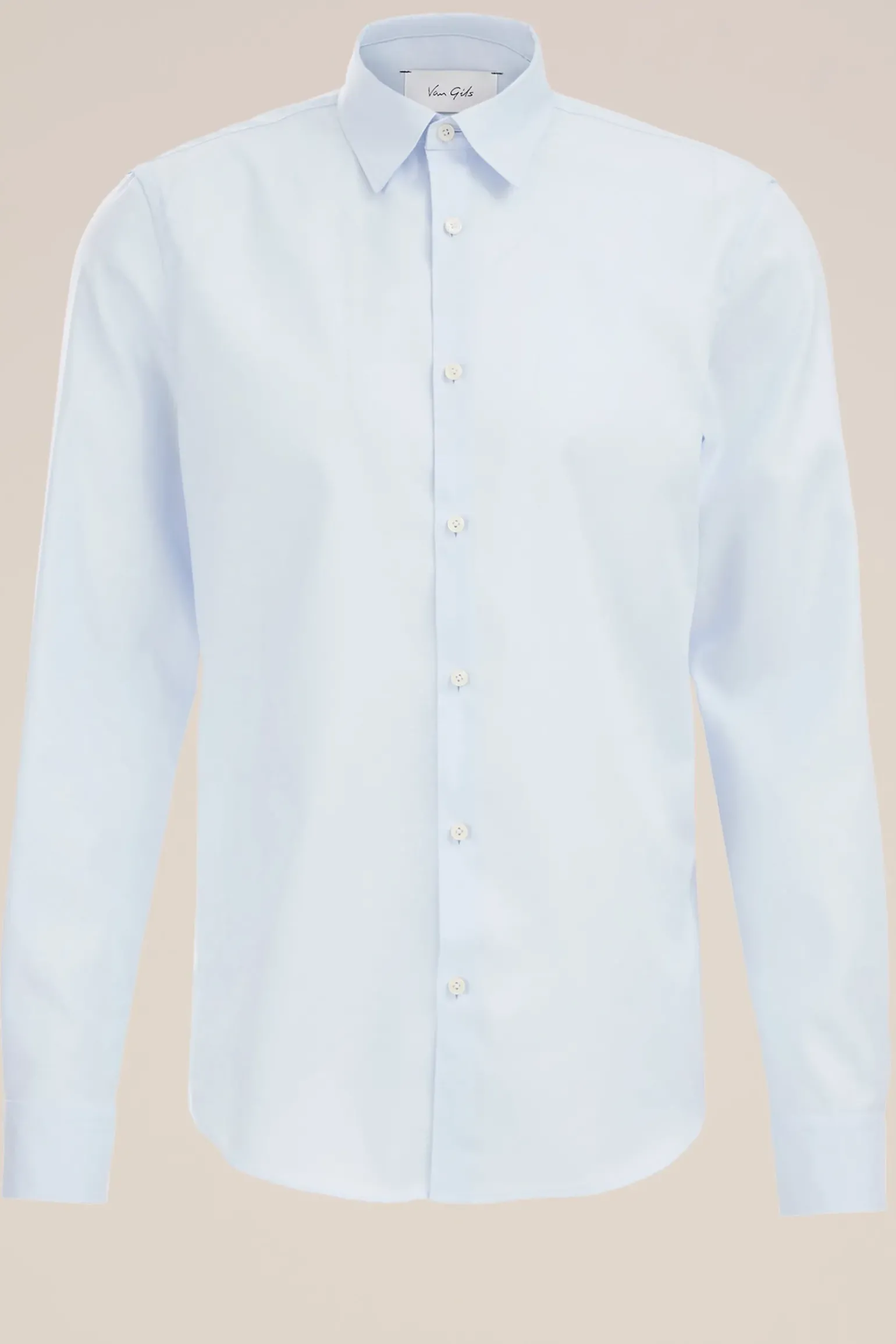 Twill geweven overhemd van katoenmix met stretch