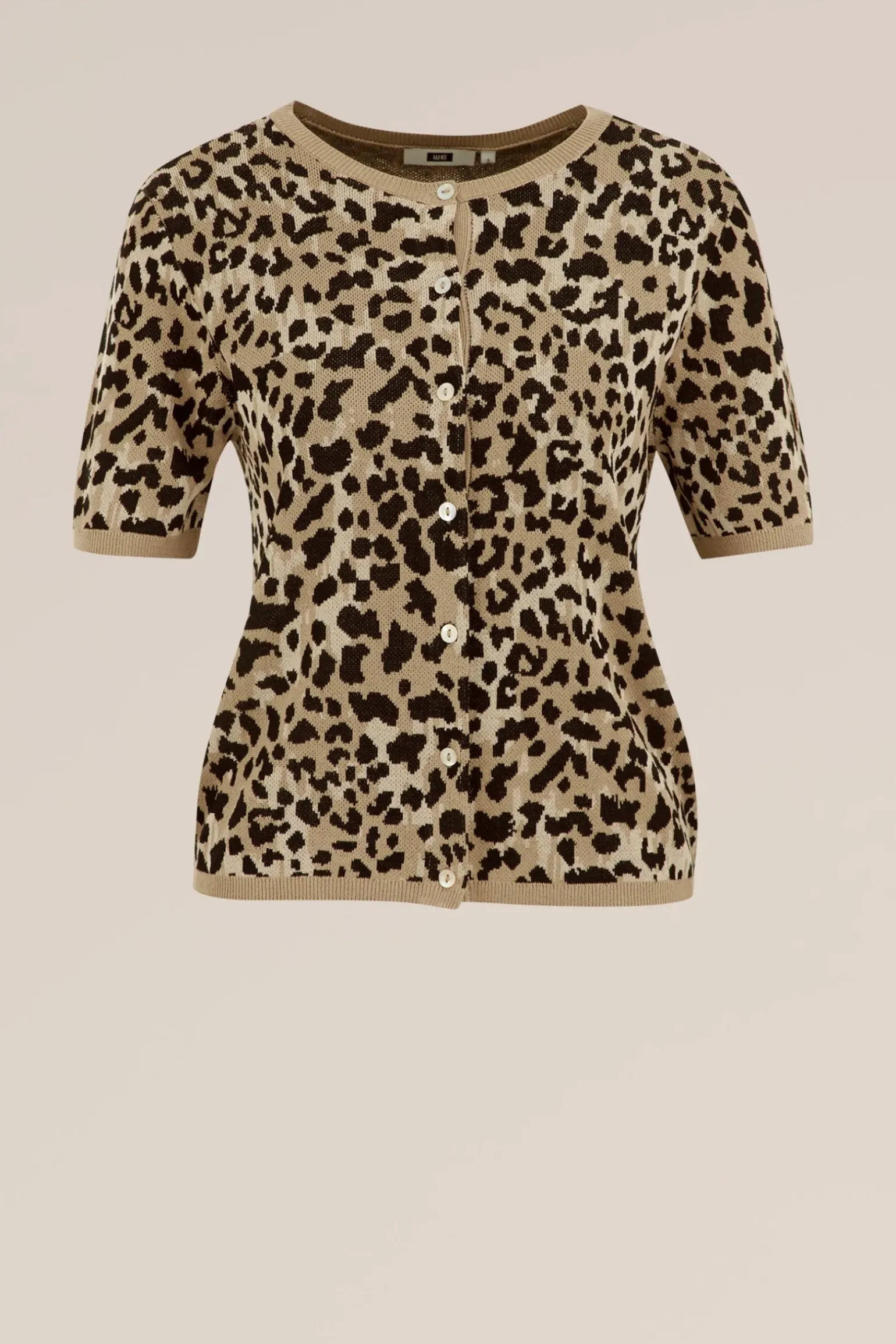 vest met luipaard print