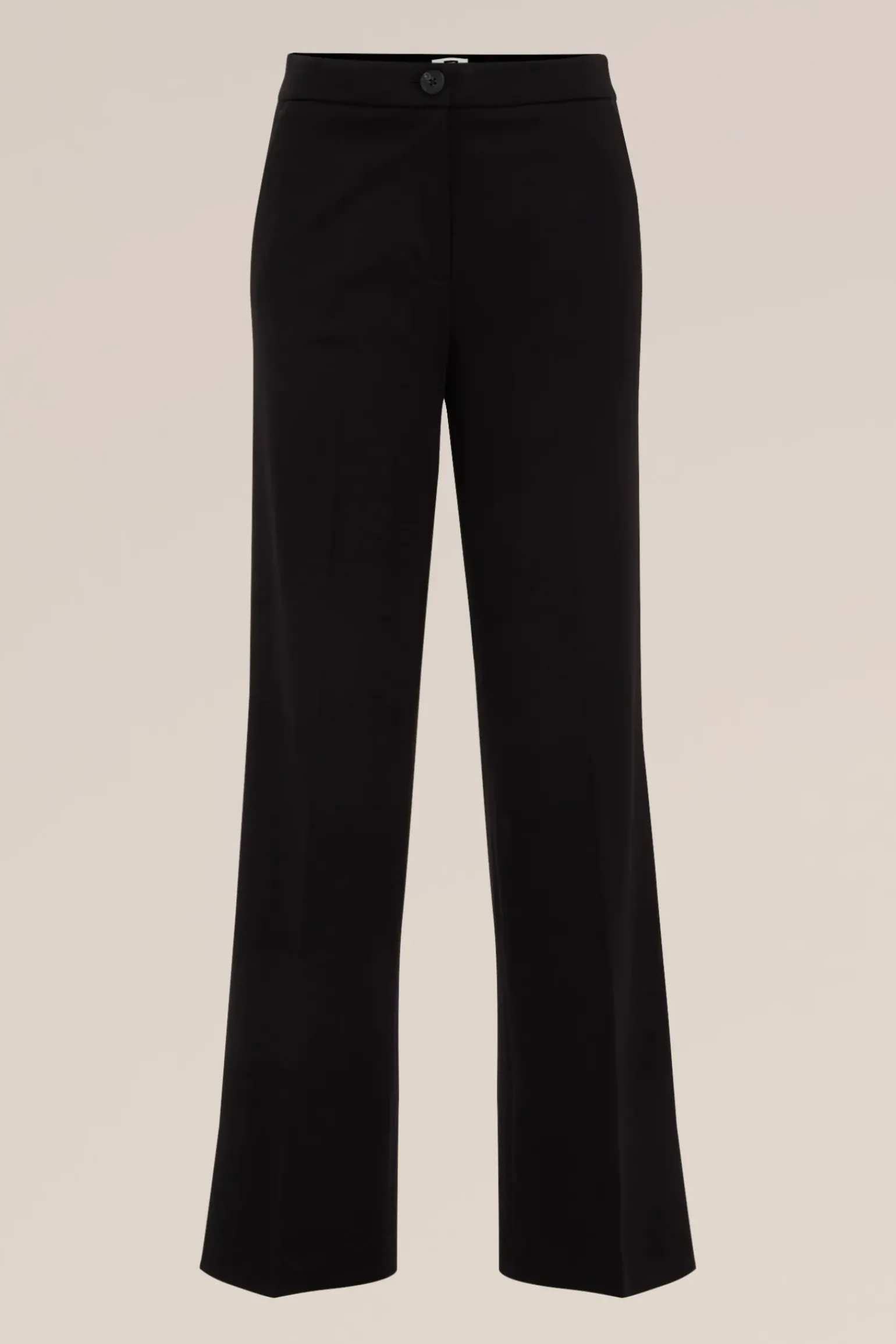wide leg jersey pantalon met stretch