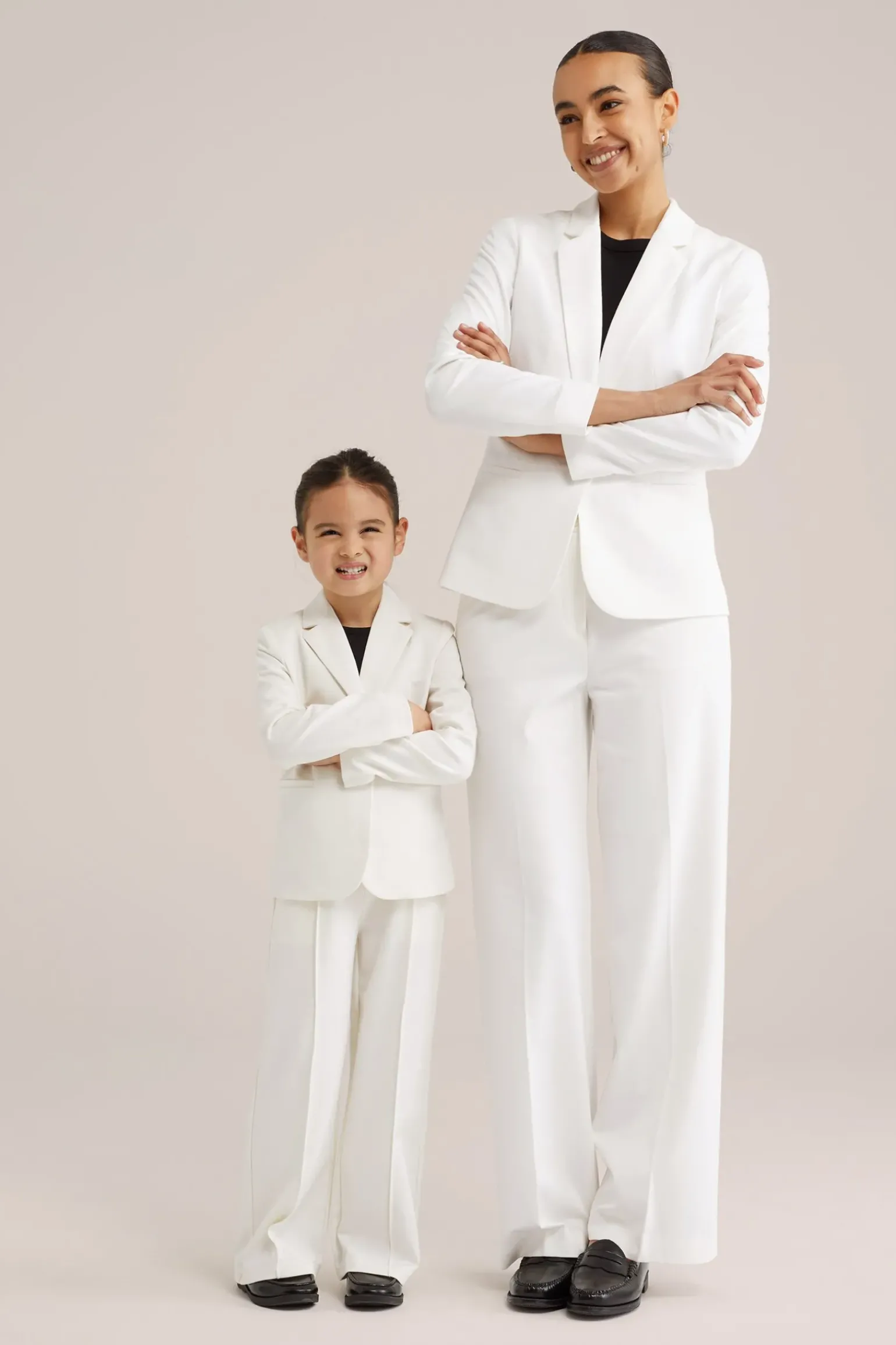wide leg jersey pantalon met stretch